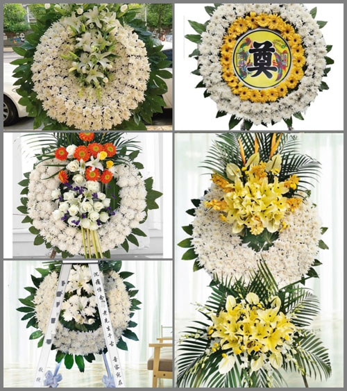 广东梅州市丰顺县砂田镇南坑村花圈速递